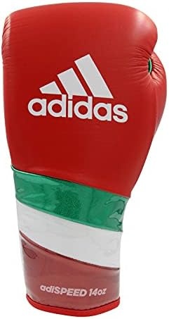 image:imageadidas Speed 500 Pro Boxing Gloves Genuine Leather Training Gloves for Men amp Women LaceUp Heavy Bag amp Kickboxing GlovesREDWHITEGREEN