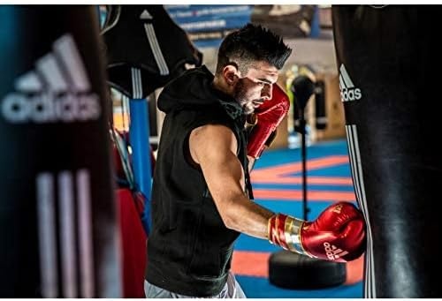 image:imageadidas Speed 500 Pro Boxing Gloves Genuine Leather Training Gloves for Men amp Women LaceUp Heavy Bag amp Kickboxing GlovesREDWHITEGREEN