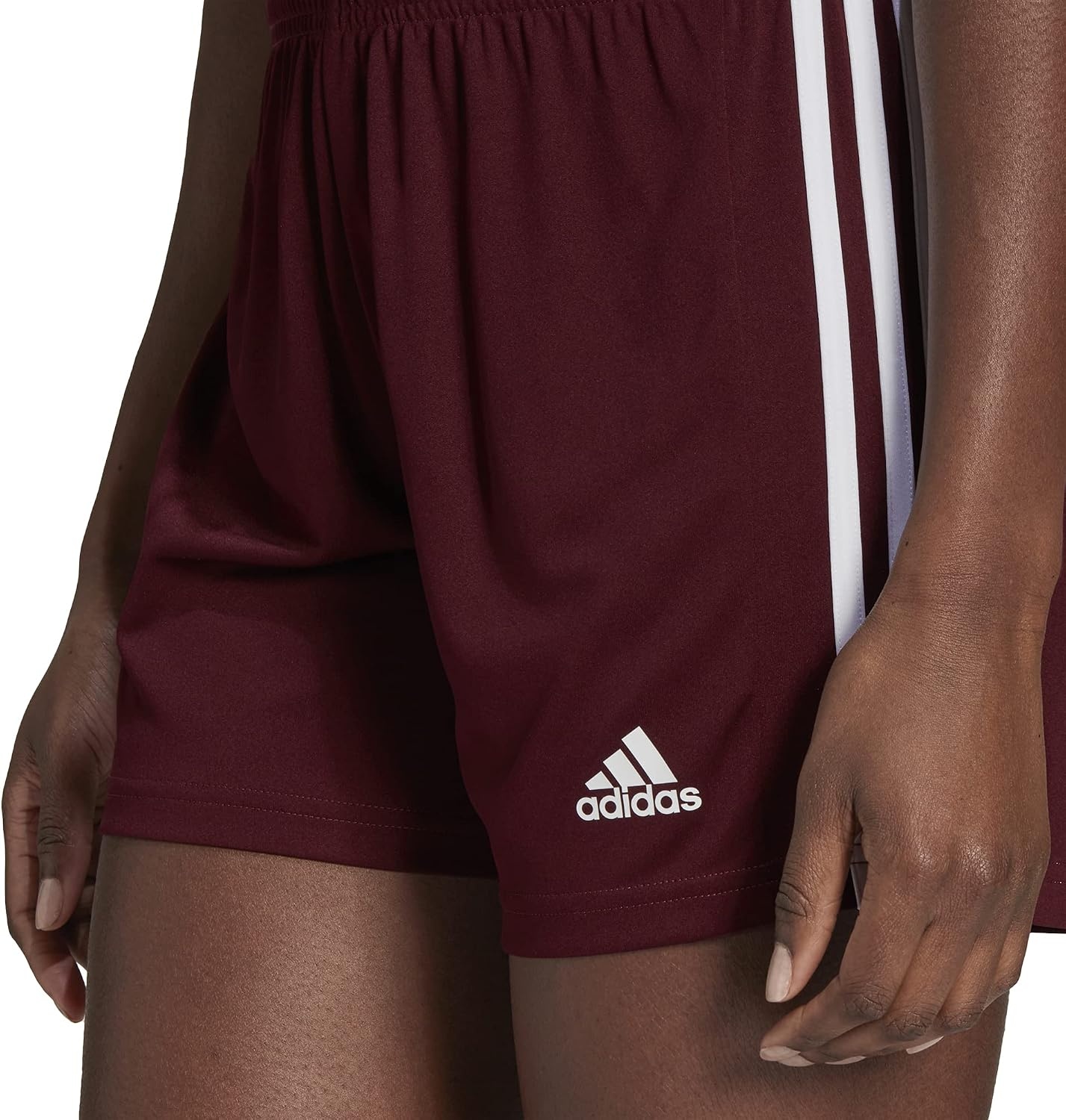 image:imageadidas Squadra 25 ShortsTeam MaroonWhite Full Stripes