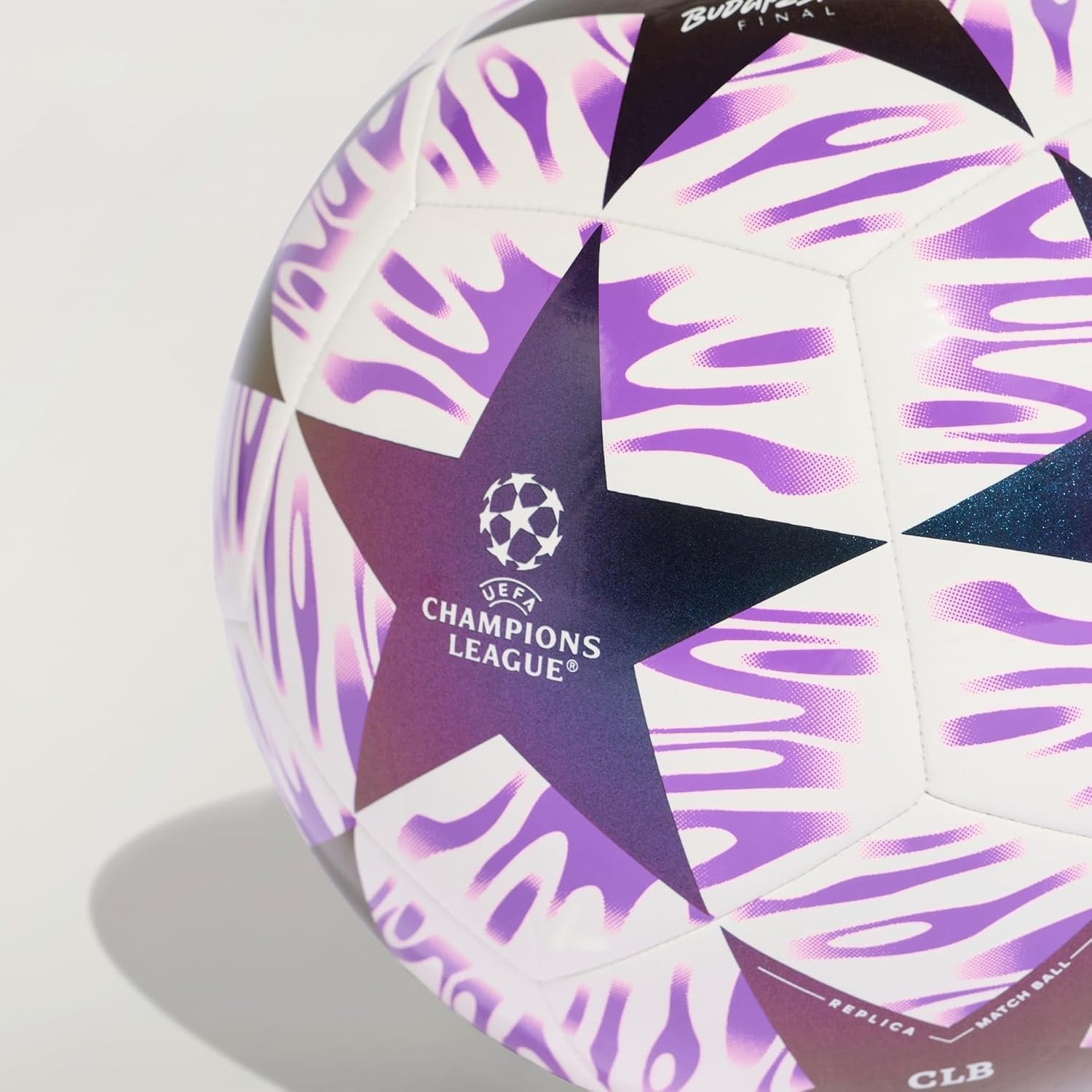 image:imageadidas UEFA Champions League Final Club Soccer BallWhiteShock Purple