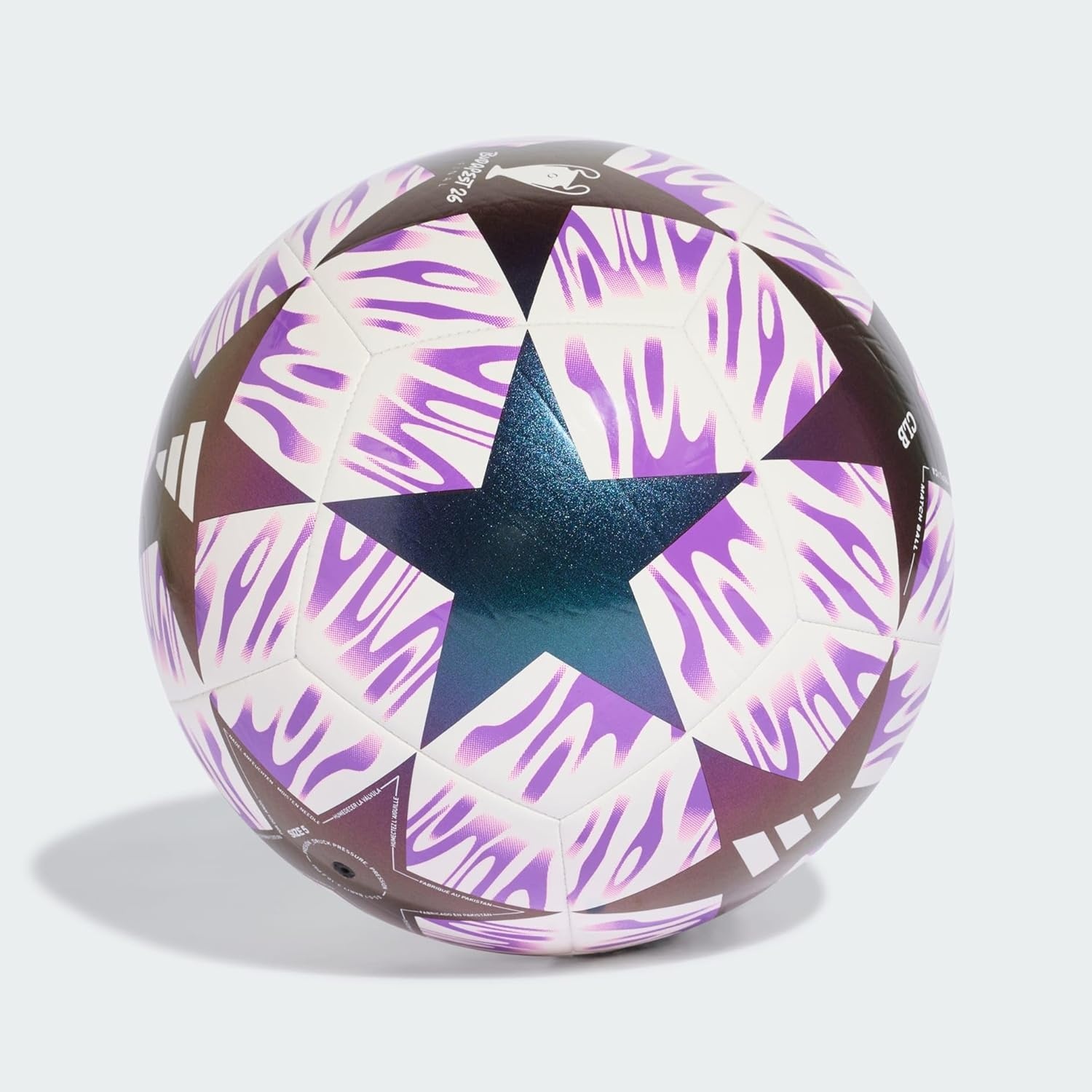 image:imageadidas UEFA Champions League Final Club Soccer BallWhiteShock Purple