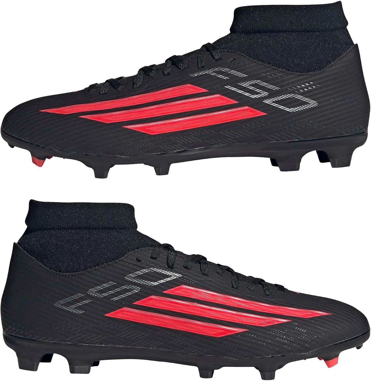 image:imageadidas Unisex Adult F50 League Mid Firm GroundMulti GroundBlackLucid RedBlack