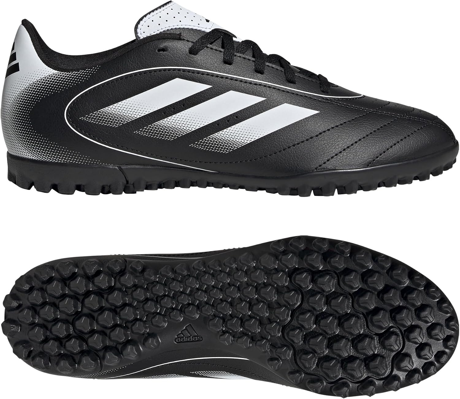 image:imageadidas Unisex Adult Goletto IX Turf Soccer ShoesBlackWhiteWhite