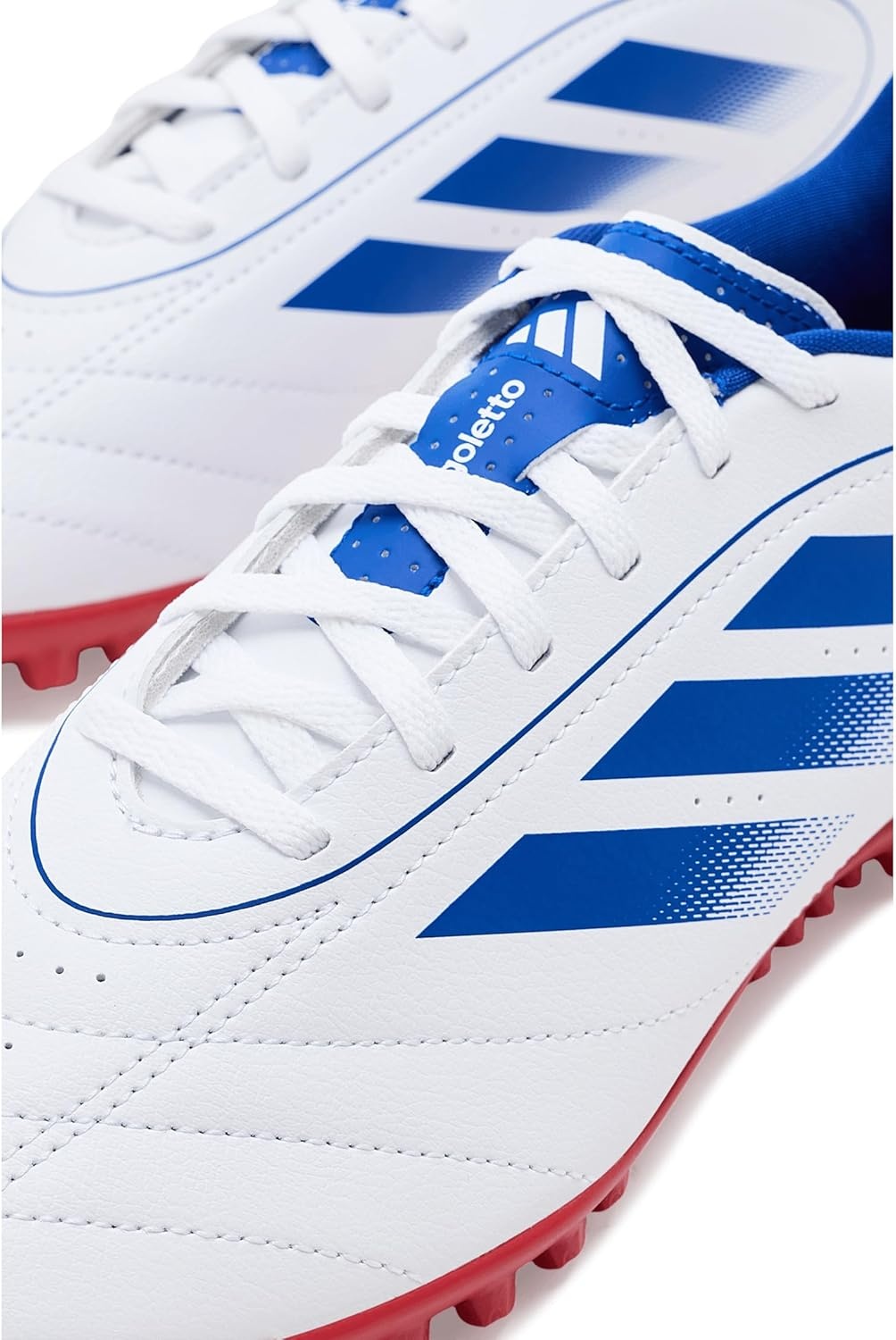 image:imageadidas Unisex Adult Goletto IX Turf Soccer ShoesWhiteTeam Royal BlueBetter Scarlet