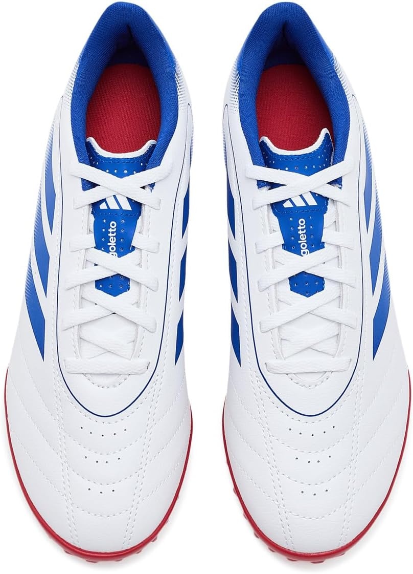 image:imageadidas Unisex Adult Goletto IX Turf Soccer ShoesWhiteTeam Royal BlueBetter Scarlet
