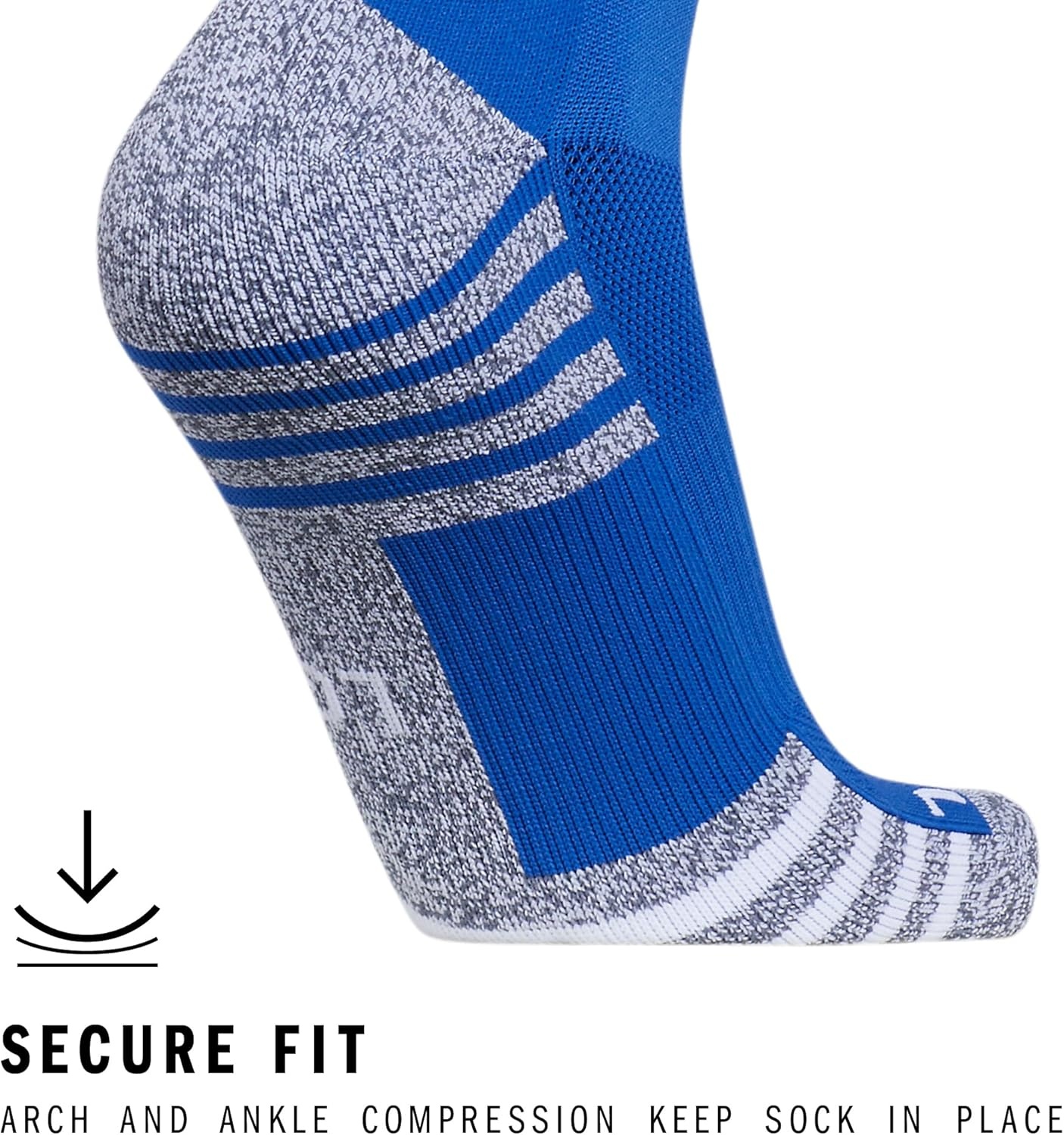image:imageadidas Unisex Team Speed Soccer Socks or Calf Sleeves 1 Pair OvertheCalf3Royal BlueWhite