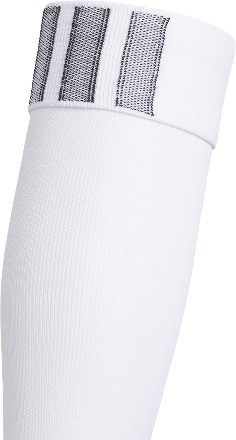 image:imageadidas Unisex Team Speed Soccer Socks or Calf Sleeves 1 Pair OvertheCalfWhiteBlack5Sleeve