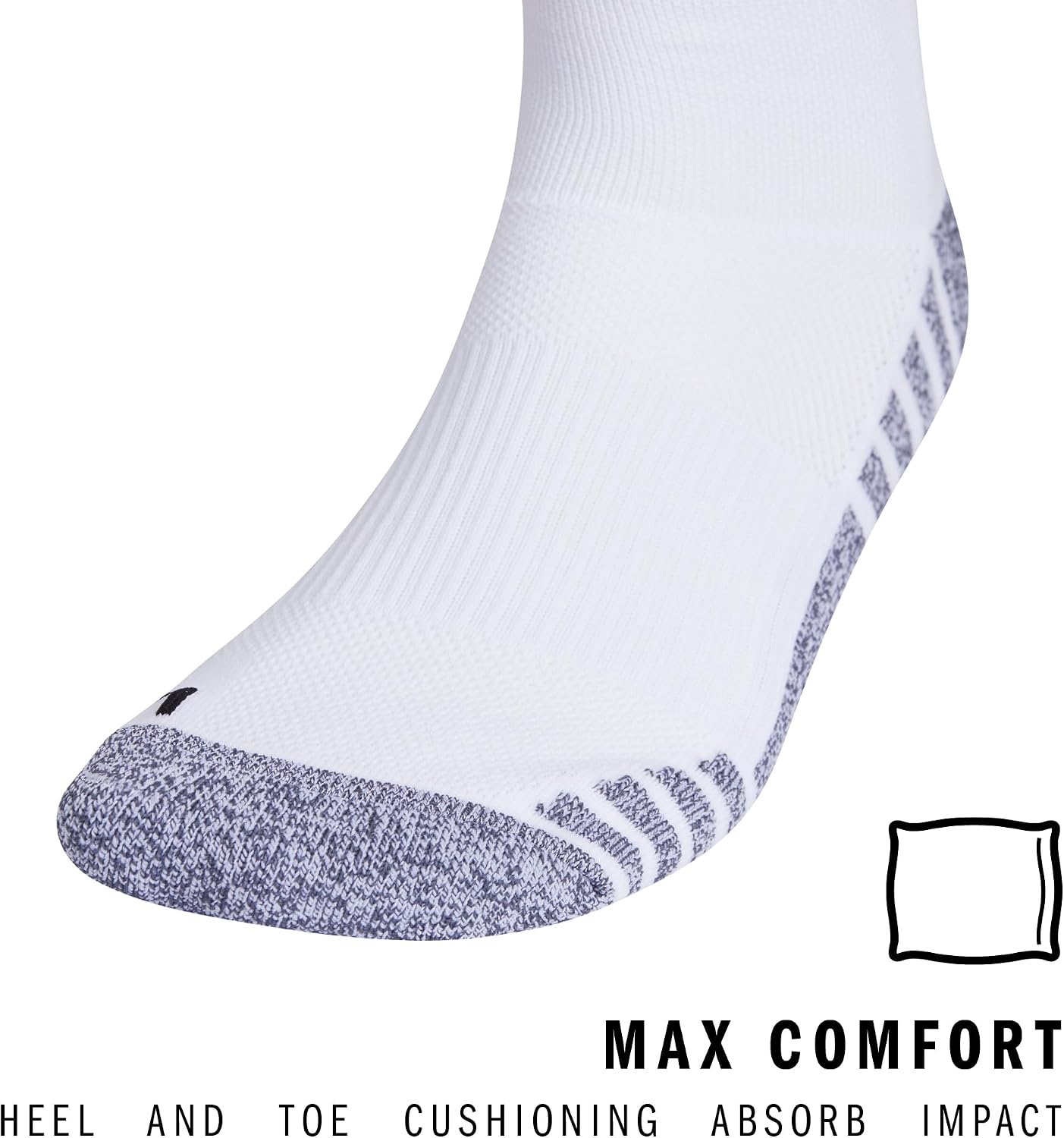 image:imageadidas Unisex Team Speed Soccer Socks or Calf Sleeves 1 Pair OvertheCalfWhiteTeam Power Red4Sock