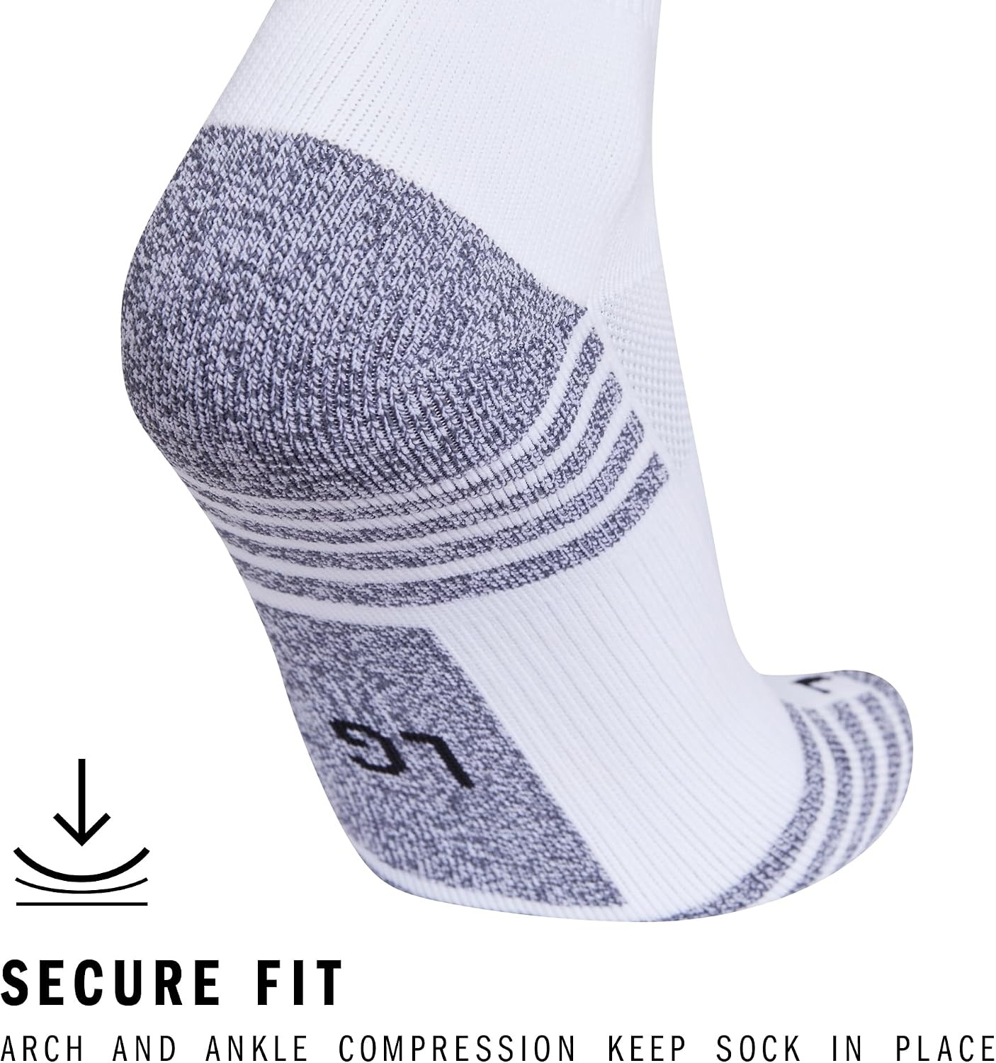 image:imageadidas Unisex Team Speed Soccer Socks or Calf Sleeves 1 Pair OvertheCalfWhiteTeam Power Red4Sock