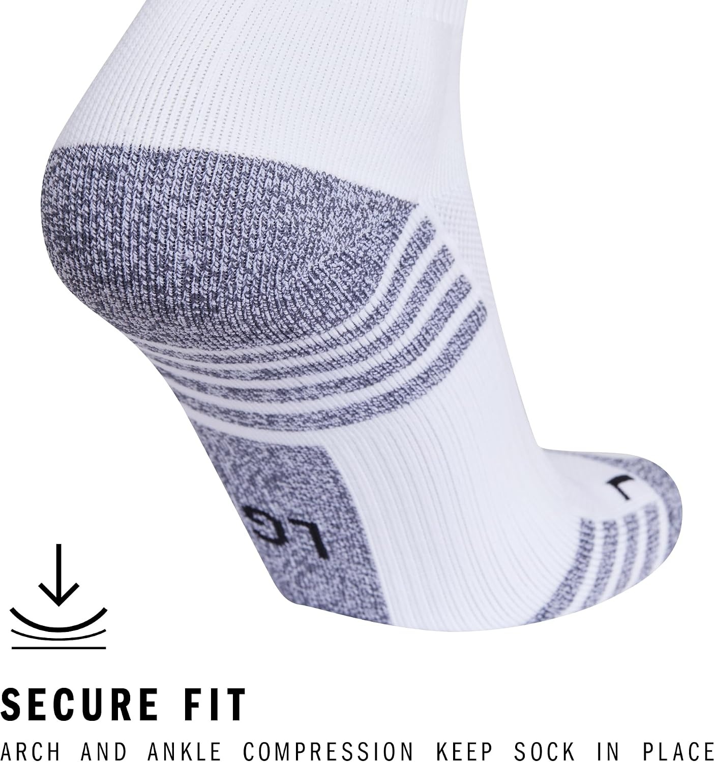 image:imageadidas Unisex Team Speed Soccer Socks or Calf Sleeves 1 Pair OvertheCalfWhiteTeam Royal Blue4Sock