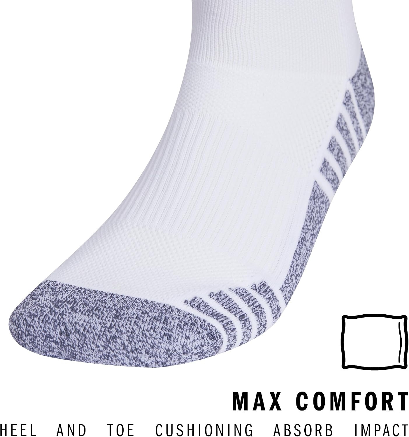 image:imageadidas Unisex Team Speed Soccer Socks or Calf Sleeves 1 Pair OvertheCalfWhiteTeam Royal Blue4Sock