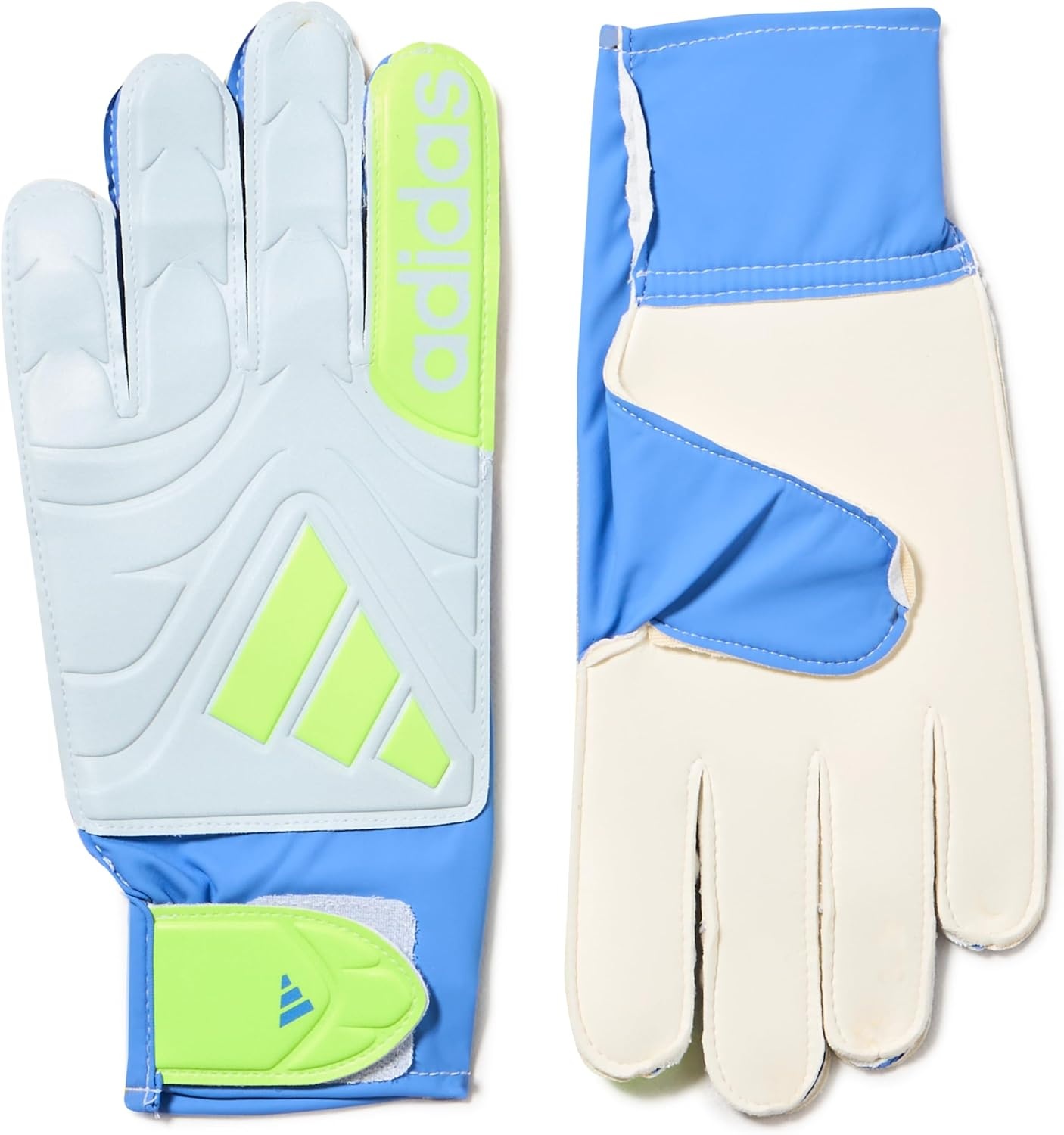 image:imageadidas UnisexAdult Copa Club Goalie Soccer GlovesBlue FusionHalo BlueLucid Lemon