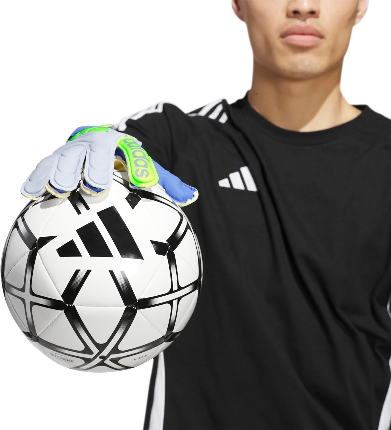 image:imageadidas UnisexAdult Copa Club Goalie Soccer GlovesBlue FusionHalo BlueLucid Lemon