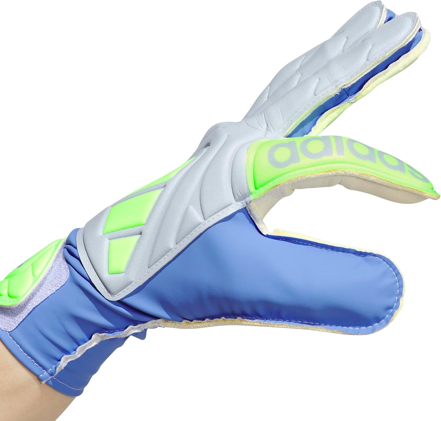 image:imageadidas UnisexAdult Copa Club Goalie Soccer GlovesBlue FusionHalo BlueLucid Lemon