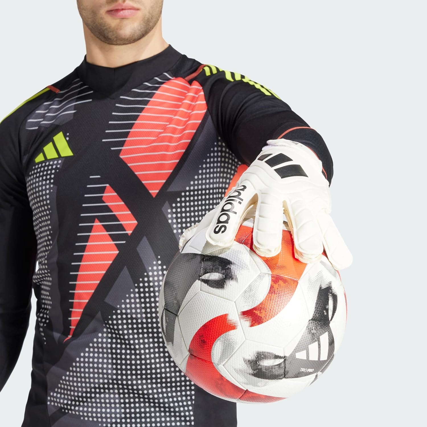 image:imageadidas UnisexAdult Copa Club Goalie Soccer GlovesIvoryBlack