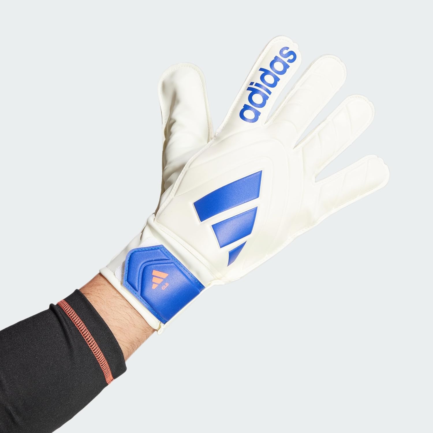 image:imageadidas UnisexAdult Copa Club Goalie Soccer GlovesWhiteLucid BlueSolar Red