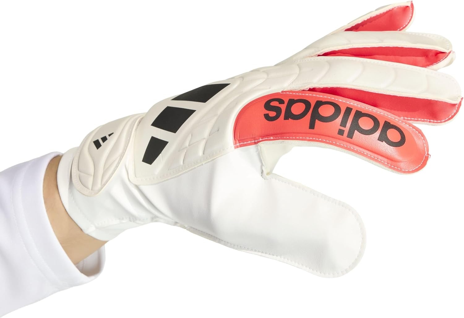 image:imageadidas UnisexAdult Copa Club Goalie Soccer GlovesZero MetallicBlackLucid Red