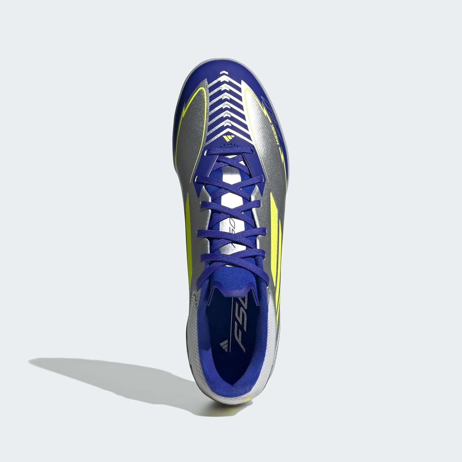 image:imageadidas UnisexAdult F50 League TurfSilver Metallic Solar Yellow Lucid Blue