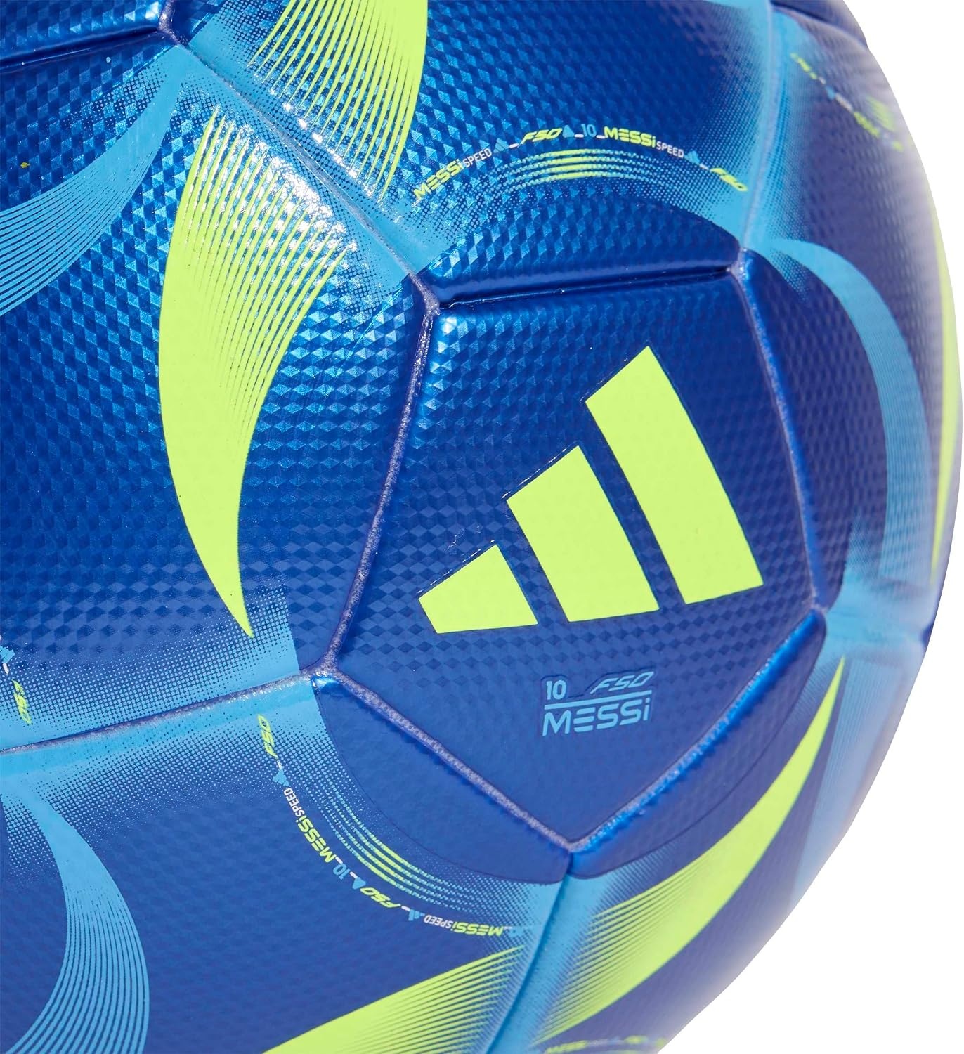 image:imageadidas UnisexAdult Messi League Soccer BallTeam Royal BlueSemi Blue BurstSolar YellowWhite