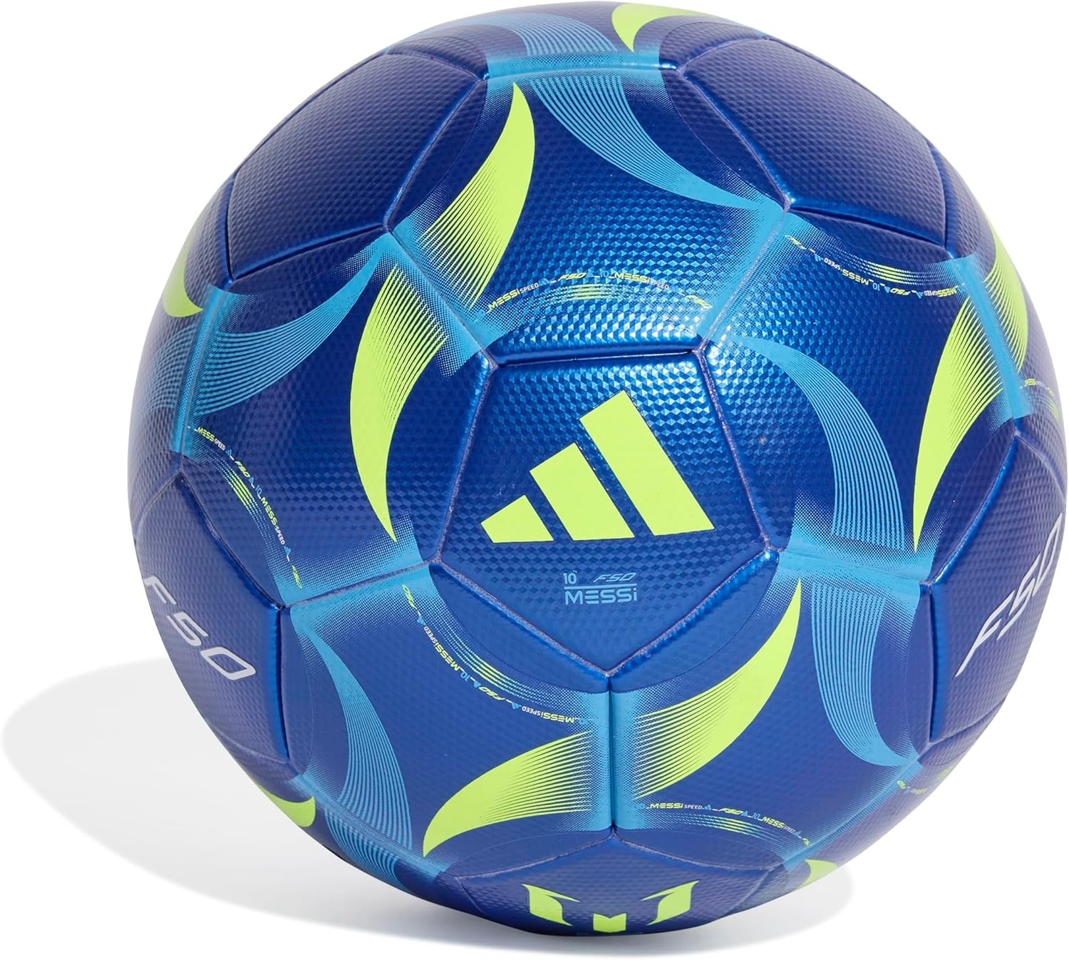 image:imageadidas UnisexAdult Messi League Soccer BallTeam Royal BlueSemi Blue BurstSolar YellowWhite