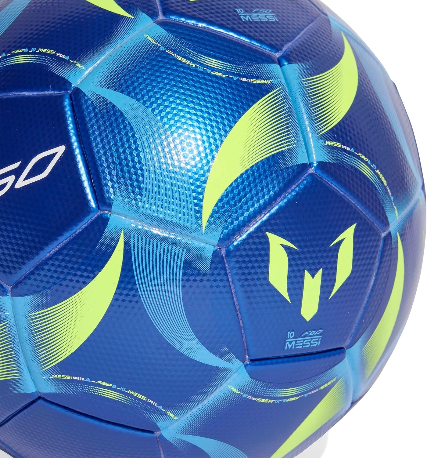 image:imageadidas UnisexAdult Messi League Soccer BallTeam Royal BlueSemi Blue BurstSolar YellowWhite