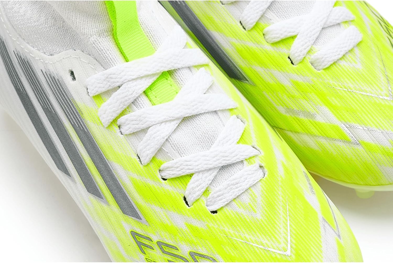 image:imageadidas UnisexChild F50 Sparkfusion League Mid Cut Firm GroundArti SneakerWhiteIron MetallicYellow