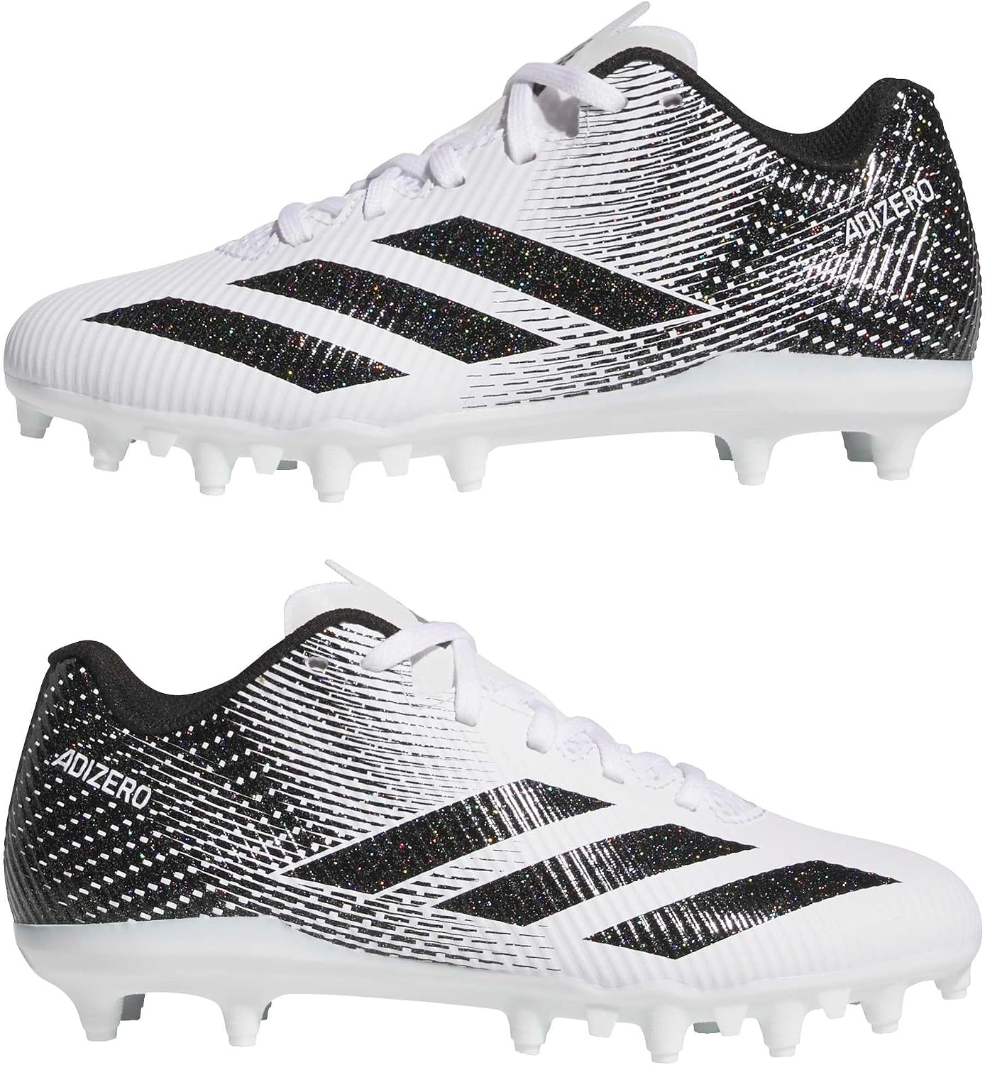 image:imageadidas UnisexKids Adizero Electric 20 II American FootballWhiteBlackBlack