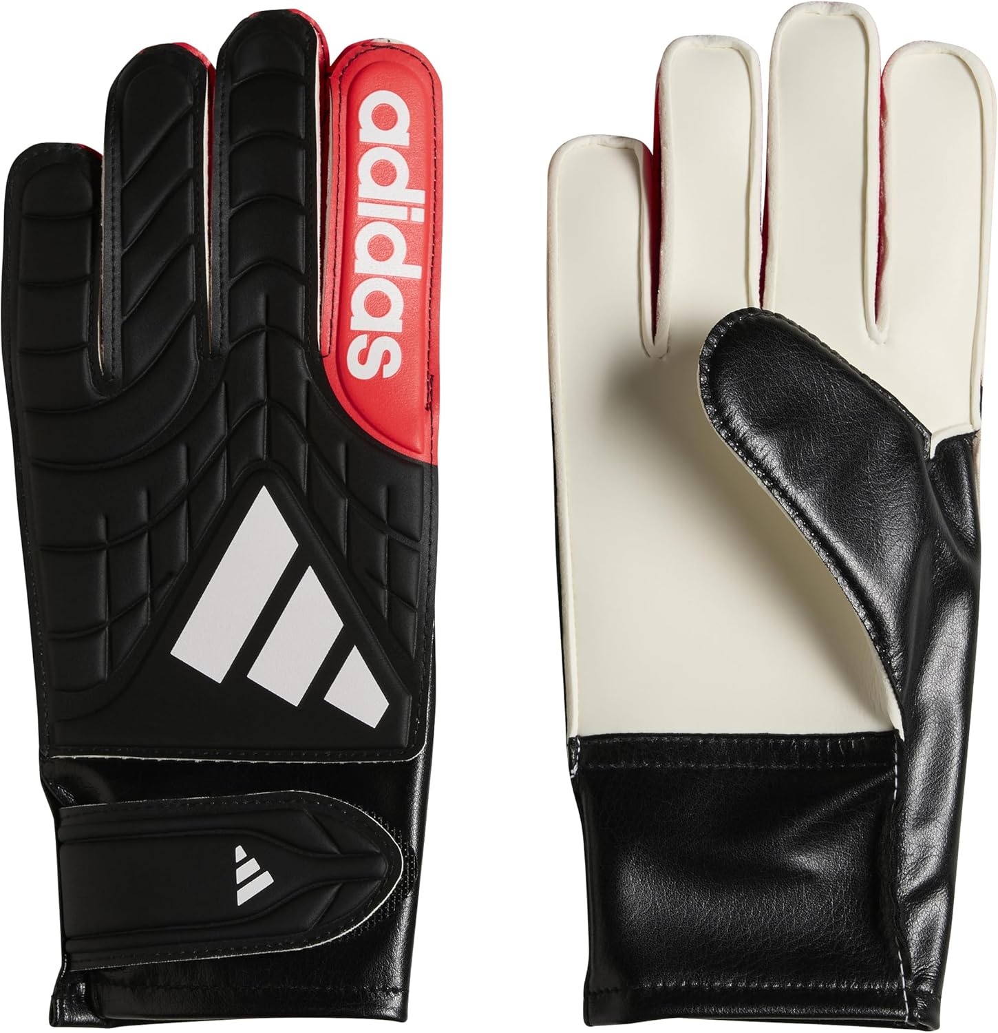 image:imageadidas UnisexKids Copa Club Goalie Soccer GlovesBlackWhiteLucid Red