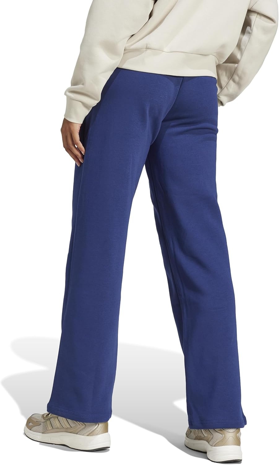 image:imageadidas Womens Essentials Small Logo FeelCozy Open Hem PantsDark BlueWhite