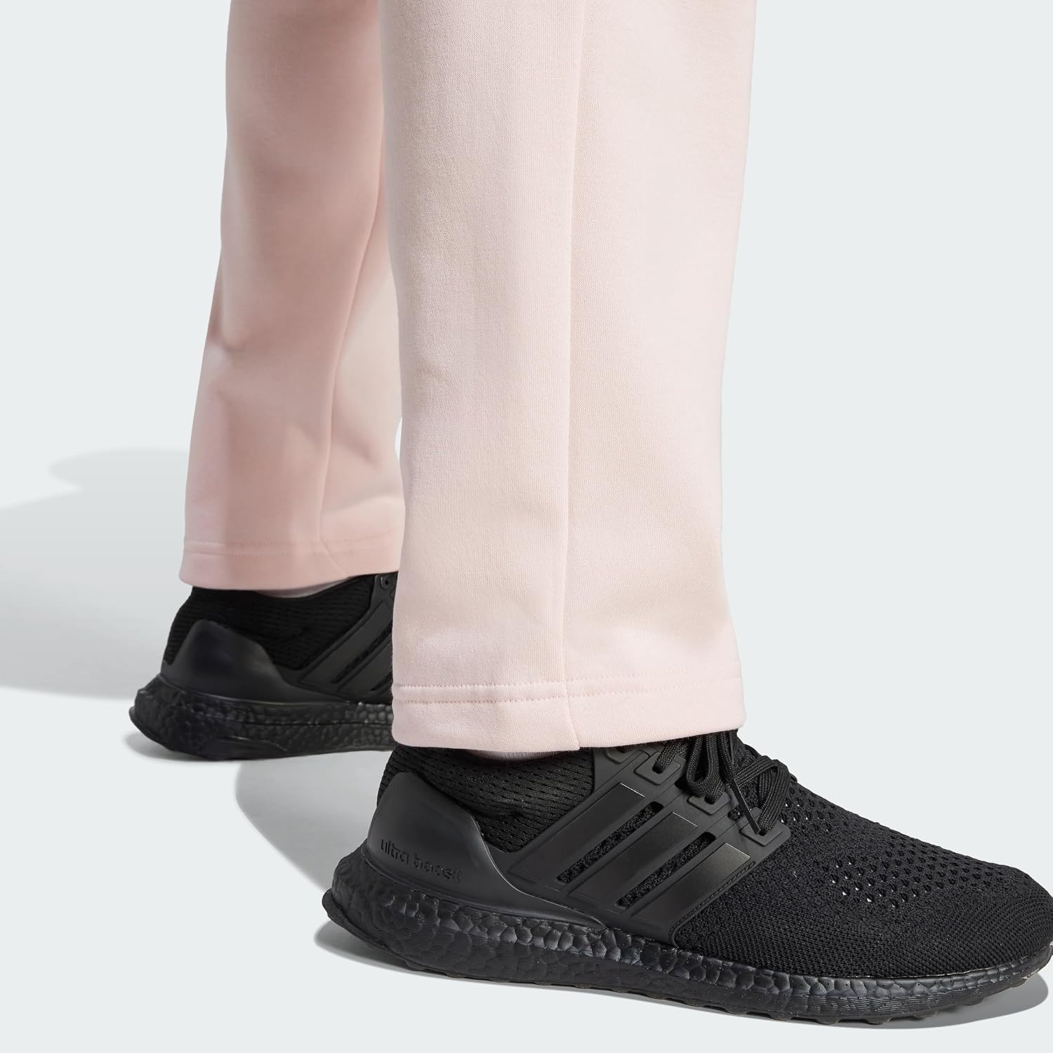 image:imageadidas Womens Essentials Small Logo FeelCozy Open Hem PantsSandy Pink