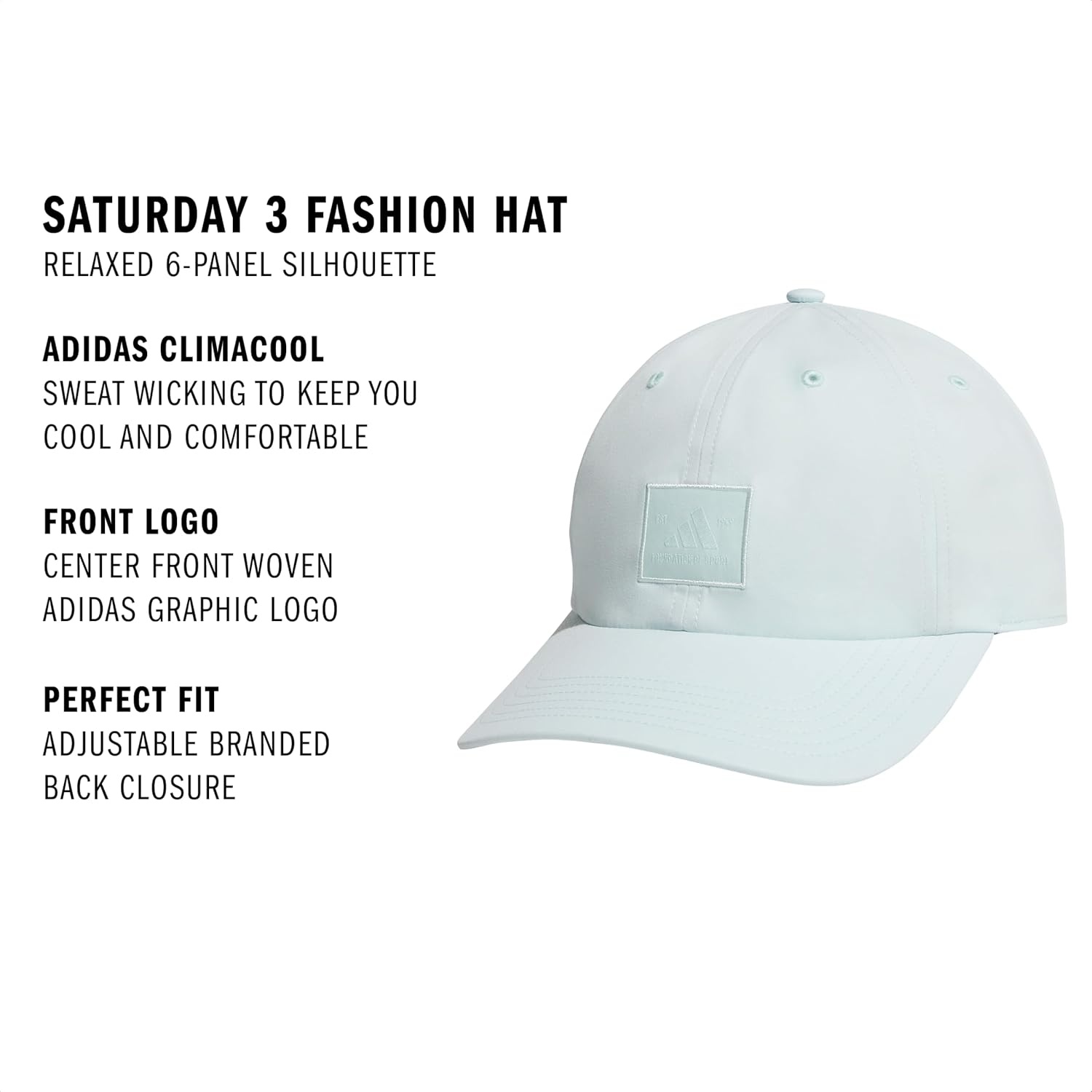 image:imageadidas Womens Saturday 2 HatHalo Mint GreenFashion3