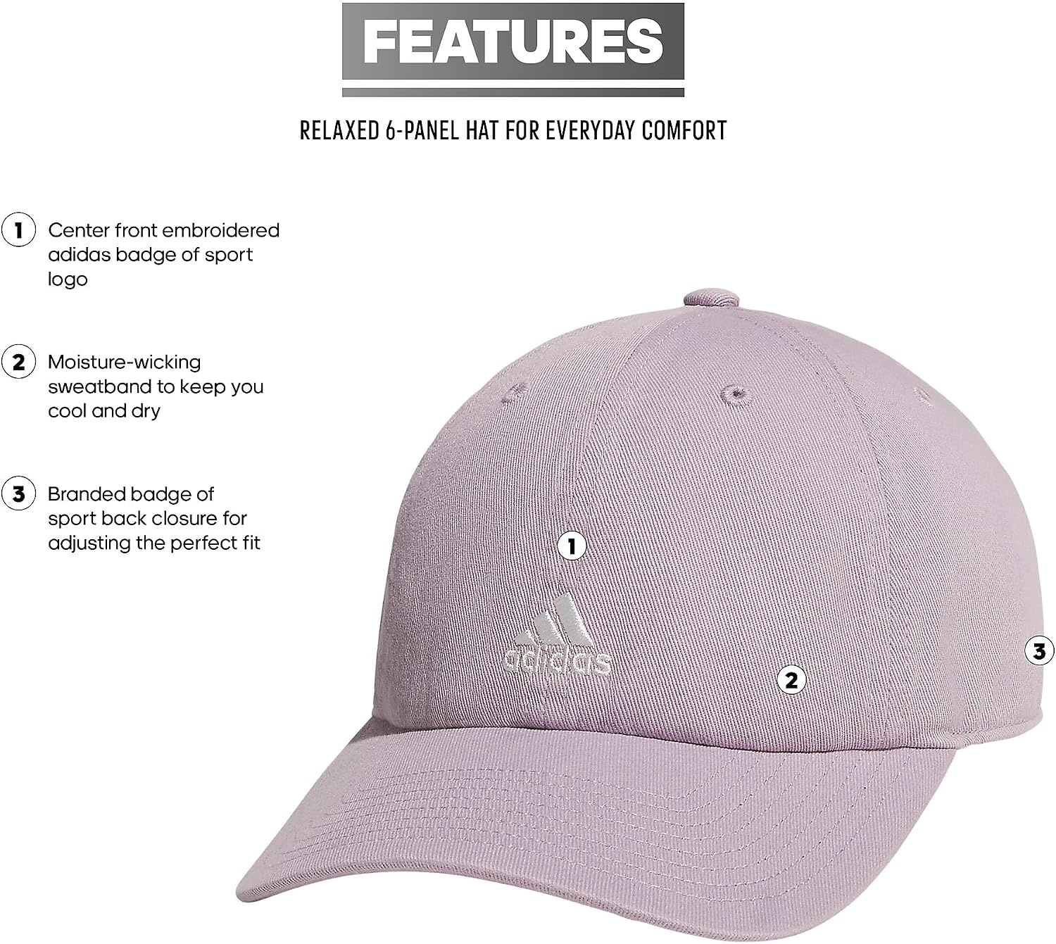 image:imageadidas Womens Saturday 2 HatPreloved Fig PurpleOff White2