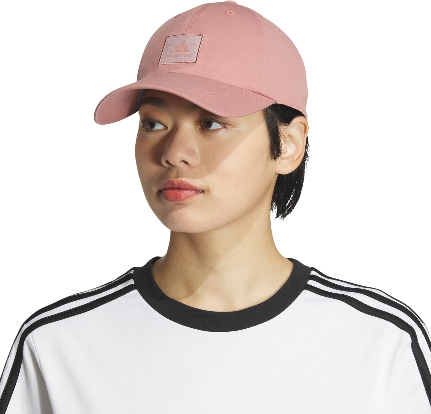 image:imageadidas Womens Saturday 2 HatWarm Clay PinkWhiteFashion3
