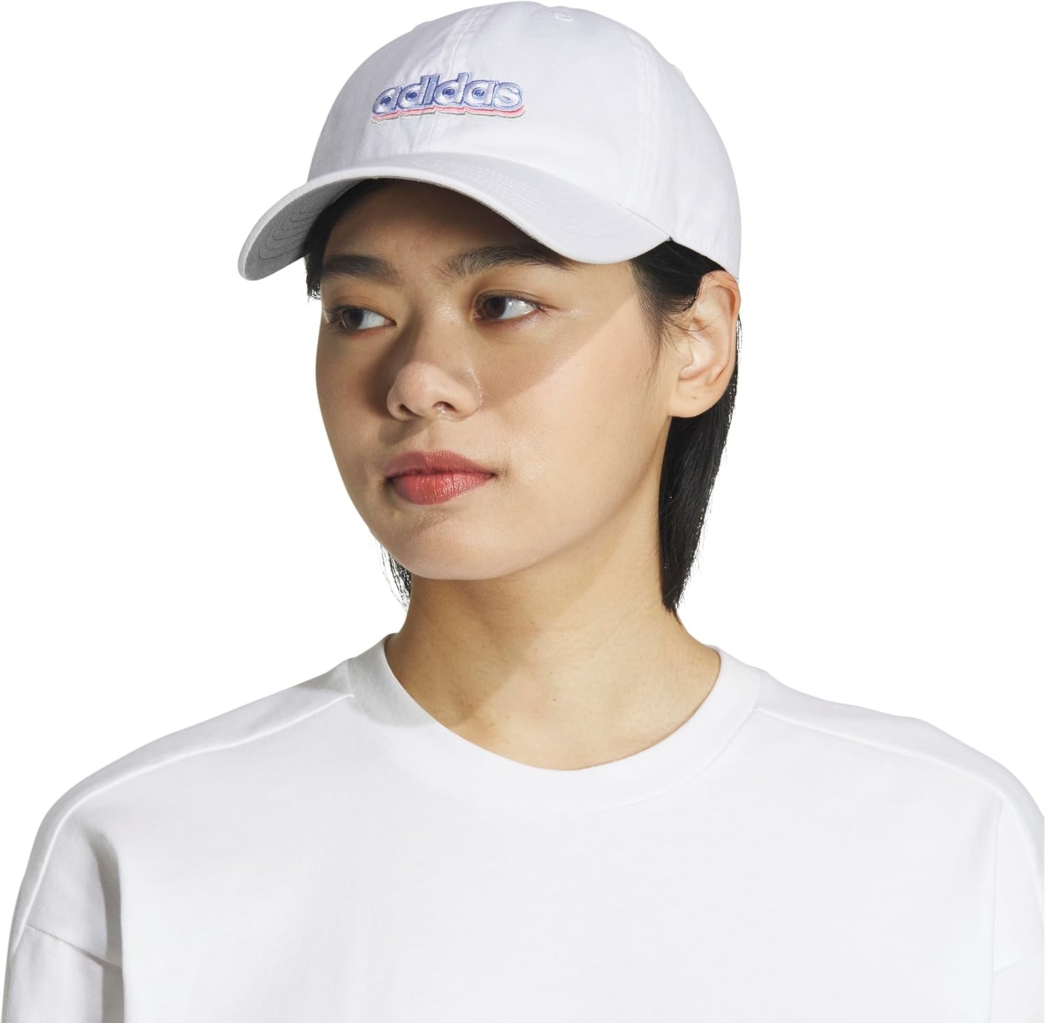 image:imageadidas Womens Saturday 20 Graphic HatWhiteLinen GreenSemi Pink Spark20Graphic