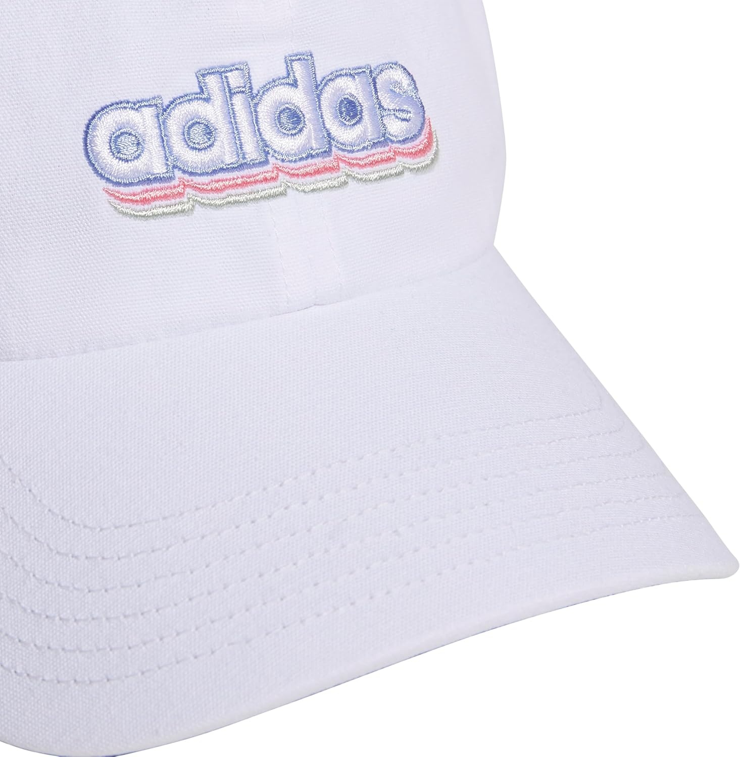 image:imageadidas Womens Saturday 20 Graphic HatWhiteLinen GreenSemi Pink Spark20Graphic