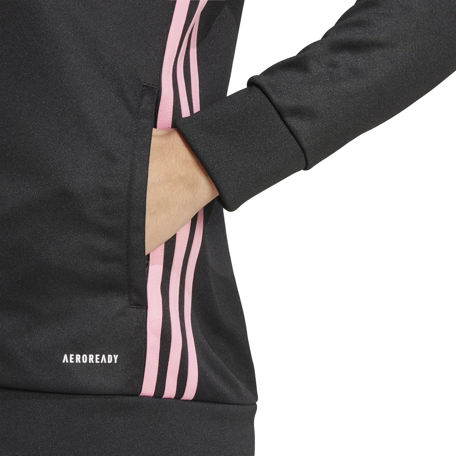 image:imageadidas Womens Tiro Essentials Training JacketBlackEasy PinkWhite