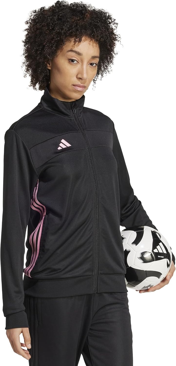 image:imageadidas Womens Tiro Essentials Training JacketBlackEasy PinkWhite