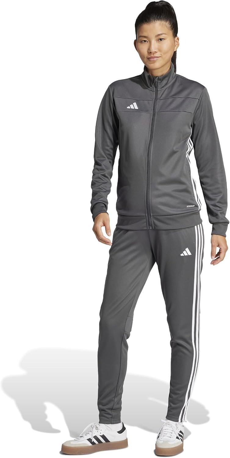 image:imageadidas Womens Tiro Essentials Training JacketGrey SixWhite