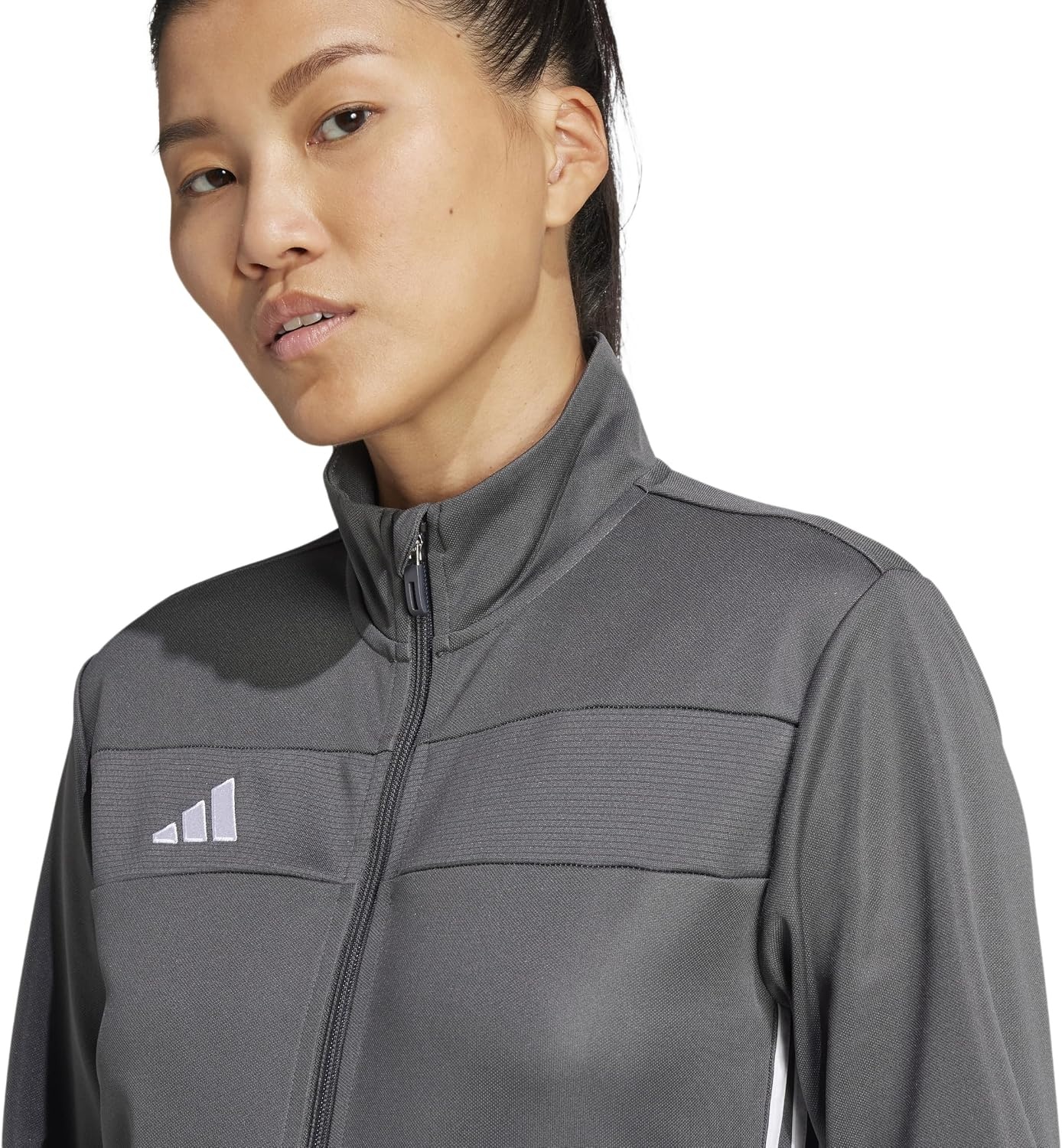 image:imageadidas Womens Tiro Essentials Training JacketGrey SixWhite