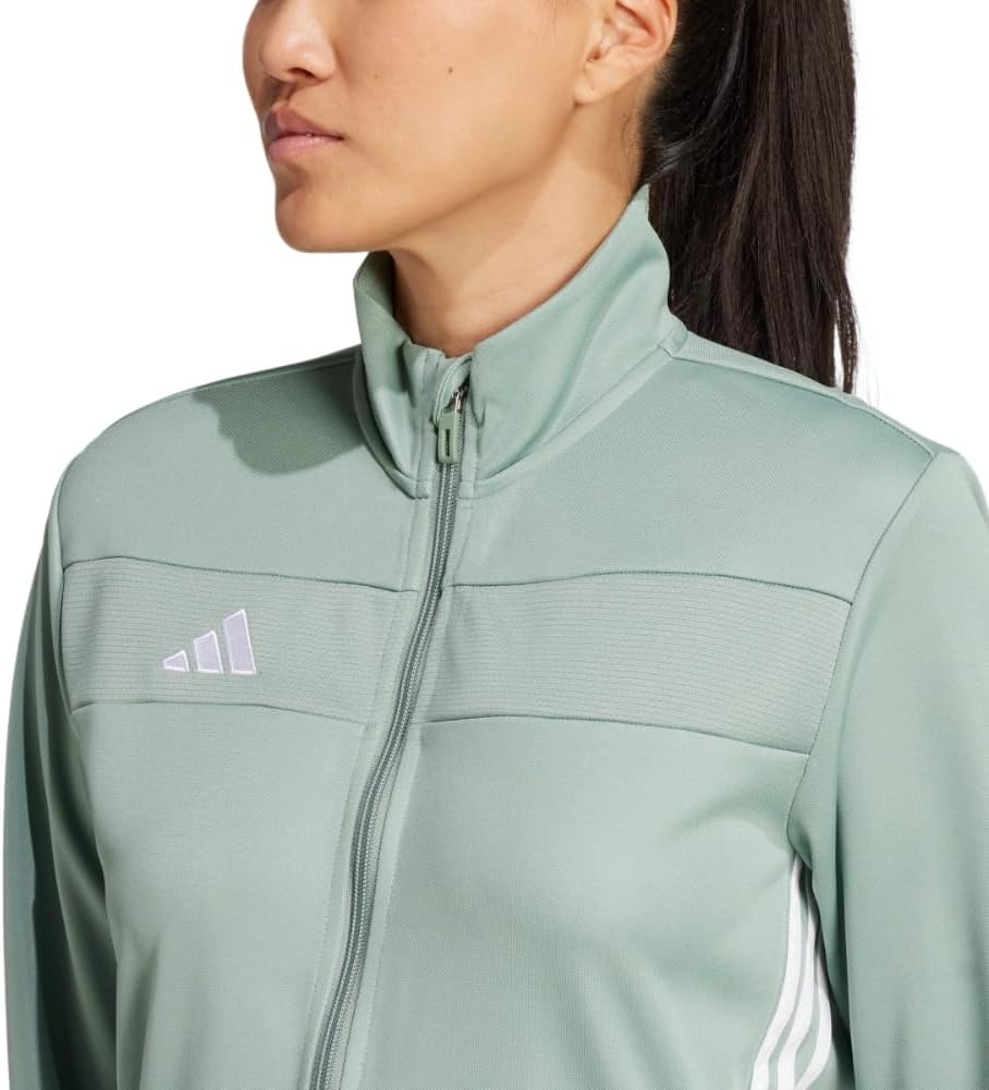 image:imageadidas Womens Tiro Essentials Training JacketSilver GreenWhite