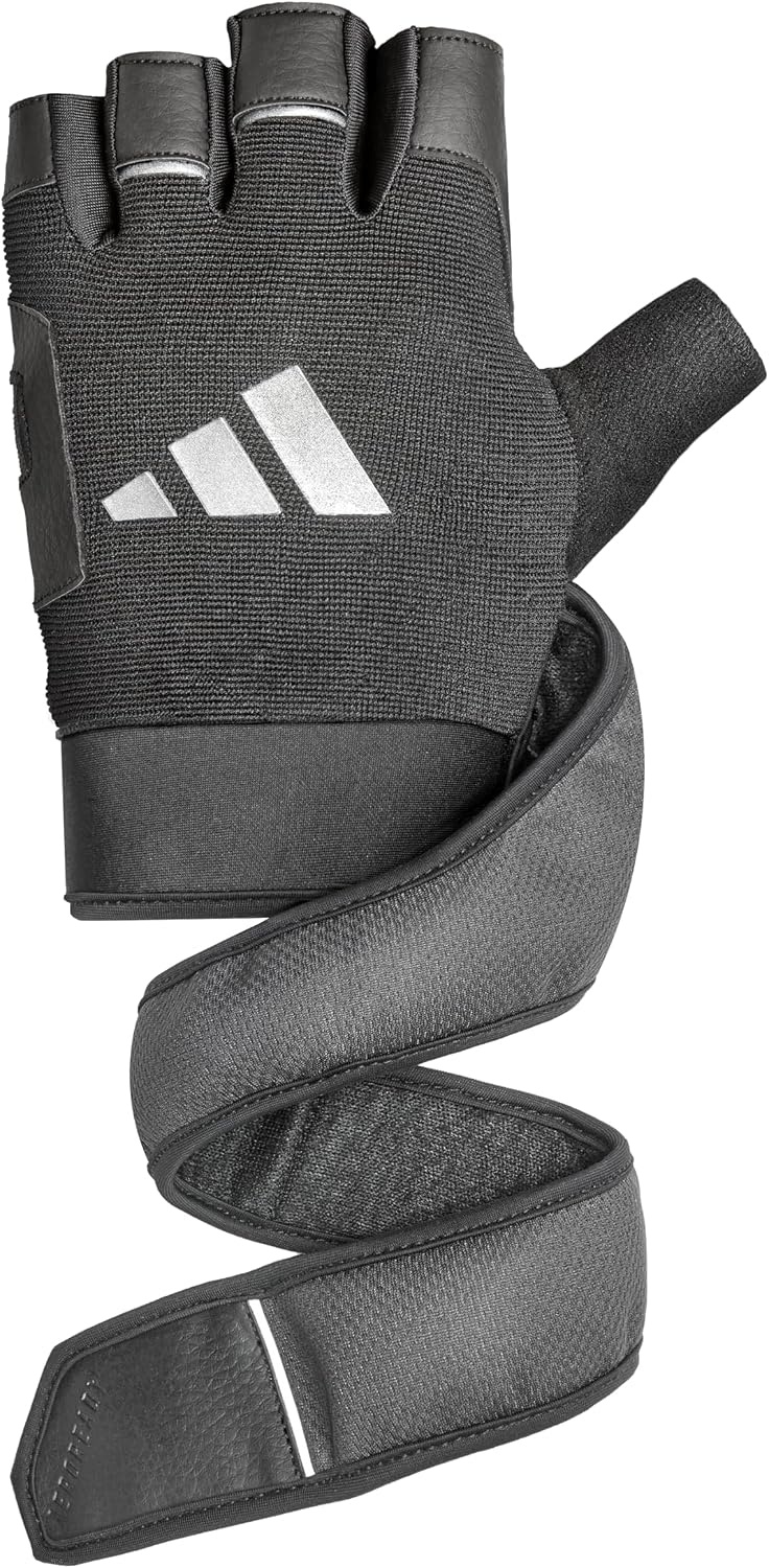 image:imageadidas Wrist Wrap Training amp Weightlifting Gloves Fingerless Workout GlovesXLarge