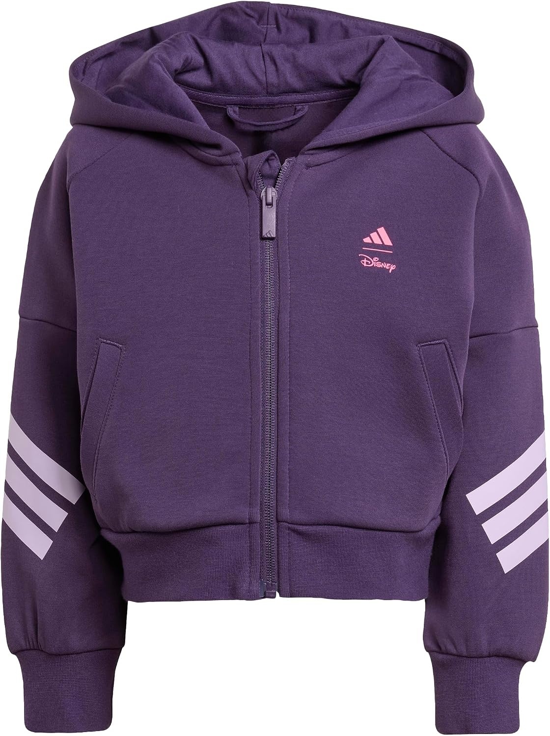 image:imageadidas girls Disney Minnie Mouse Track TopAurora PlumPowder PlumLucid Pink