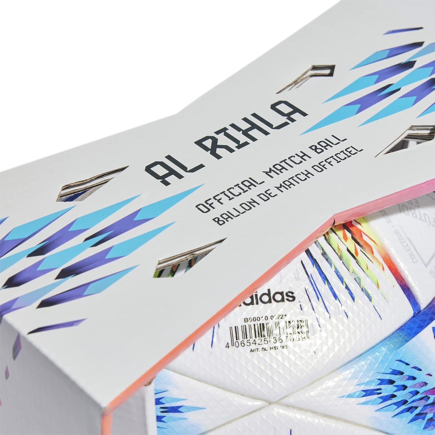 image:imageadidas unisexadult FIFA World Cup Qatar 2022 Al Rihla Pro Soccer BallWhitePantone