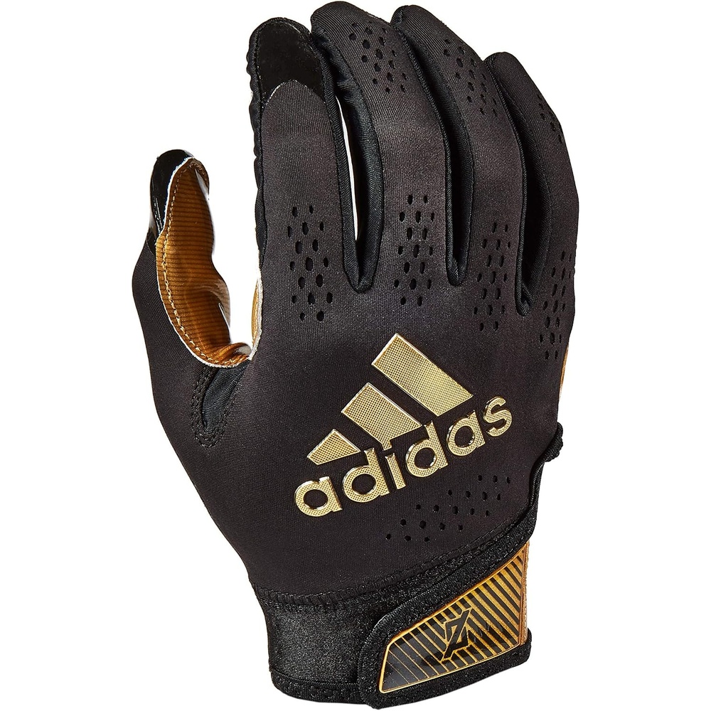 image:imageAdidas Adizero 11 Adult Football Receiver Glove Multiple Colors amp SizesBlackMetallic Gold