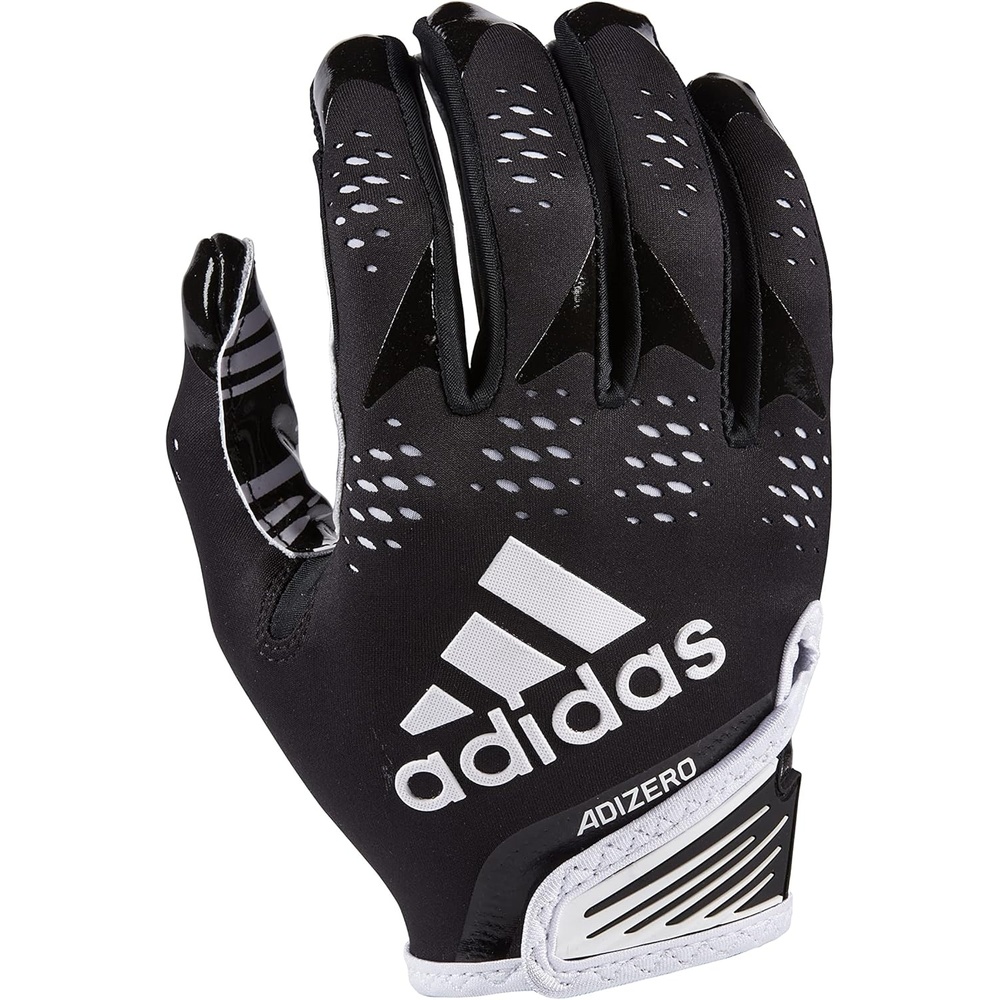 image:imageAdidas Adizero 12 Youth Receiver Football Gloves Premium Football Gear and EquipmentBlackWhite