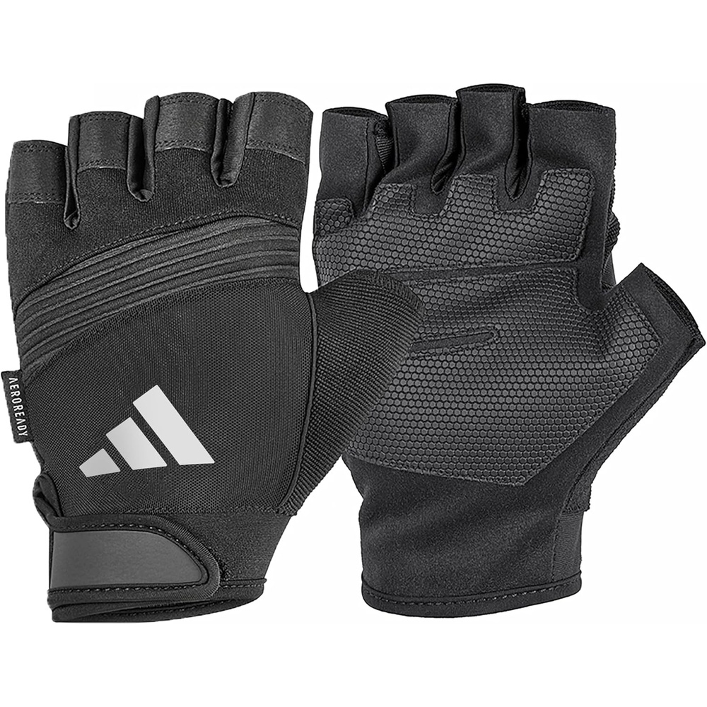 image:imageAdidas Aeroready Performance Weightlifting Gloves Fingerless Workout GlovesGrey