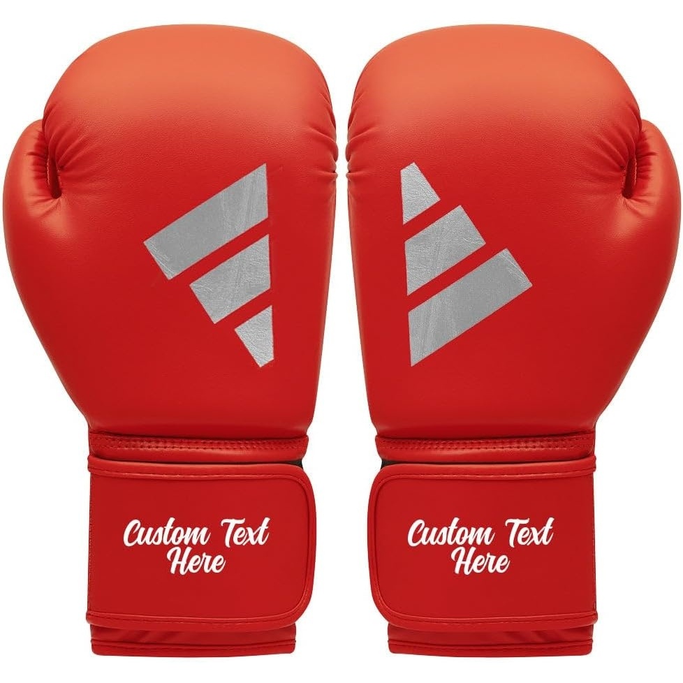 image:imageAdidas Custom Boxing Gloves Speed 50 for Boxing Kickboxing MMA Bag Training amp Fitness Custom Boxing Gloves for Gifts SouvenirsRed Silver