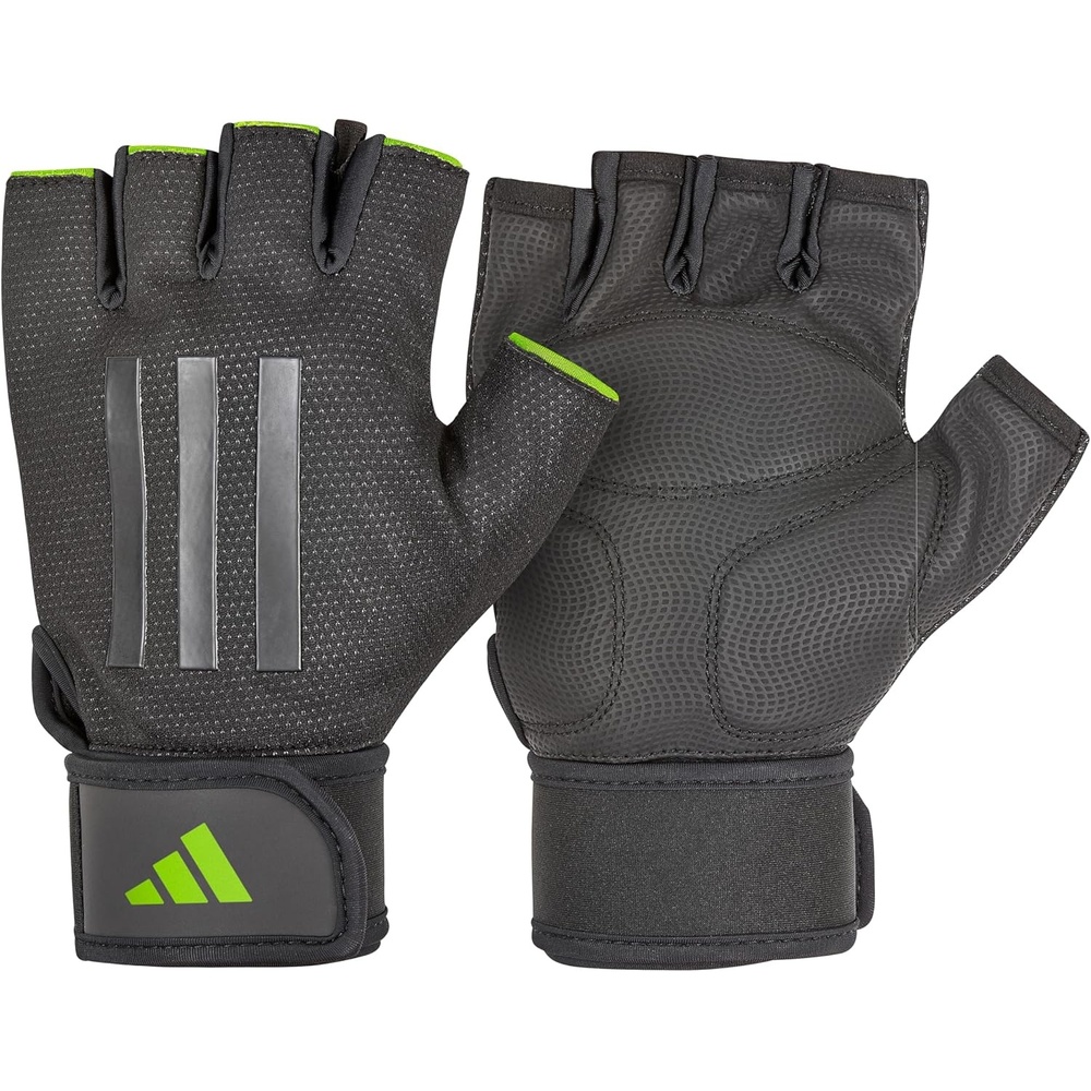 image:imageAdidas Elite Training amp Weightlifting Gloves Fingerless Workout GlovesGreen