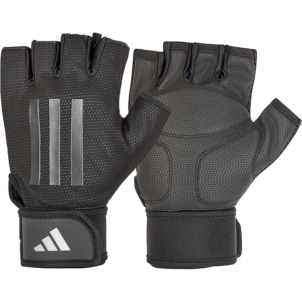 image:imageAdidas Elite Training amp Weightlifting Gloves Fingerless Workout GlovesGrey
