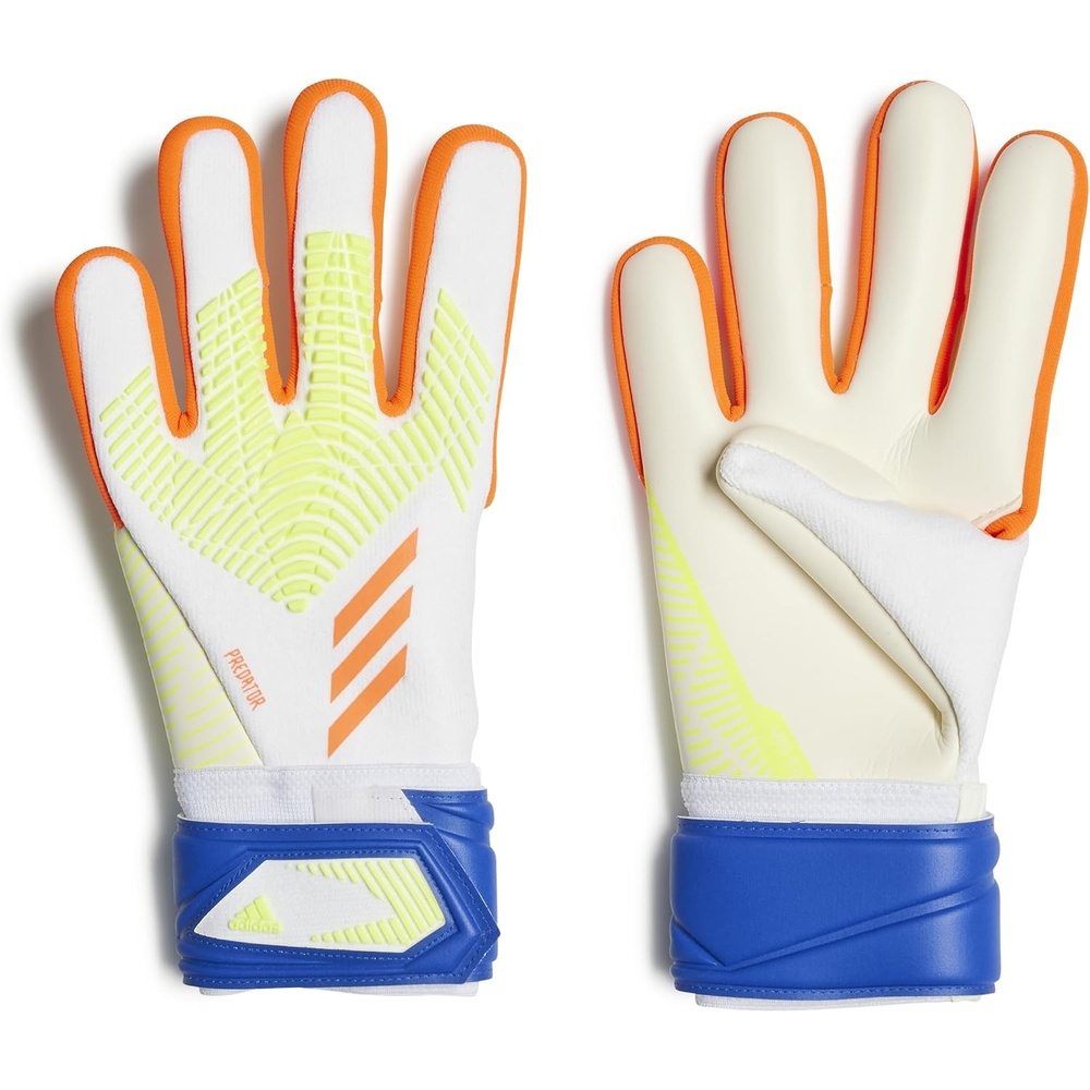 image:imageAdidas League Predator Goalie GlovesWhiteSolar RedBright Cyan